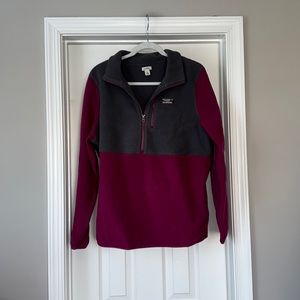 LL Bean fleece 1/2 zip